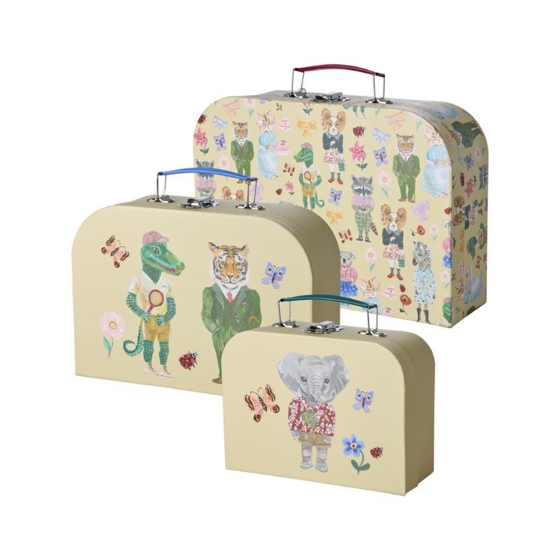rice &  Nathalie Lete  Carboard Suitcase 3個SET/Cream